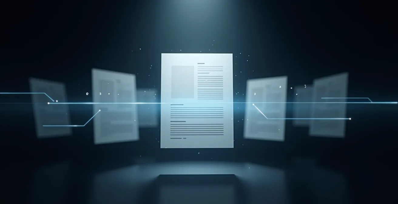 Schematische Darstellung eines ATS-optimierten Lebenslaufs mit visueller Hierarchie