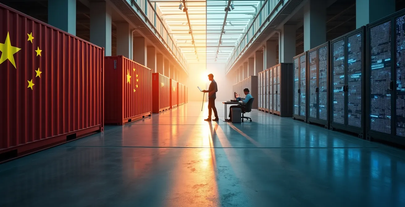 Abstrakte Visualisierung der vier Megatrends die Deutschland bis 2030 prägen