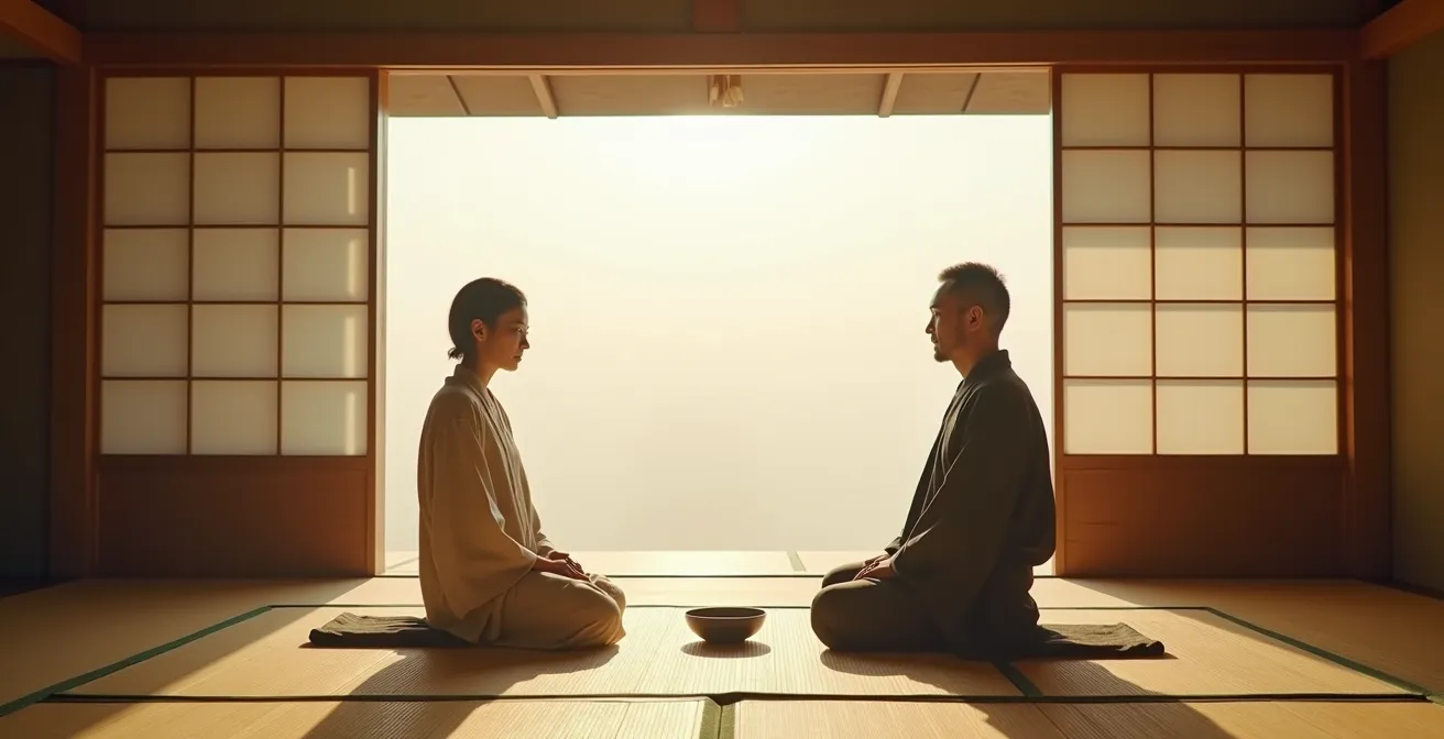 Stille Teezeremonie in Japan als Form der nonverbalen Kommunikation