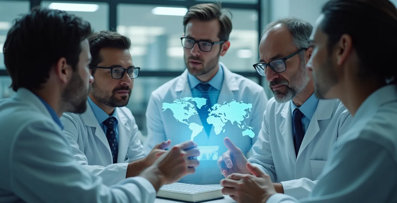 Interdisziplinäre Wissenschaftler beraten in Krisensituationen